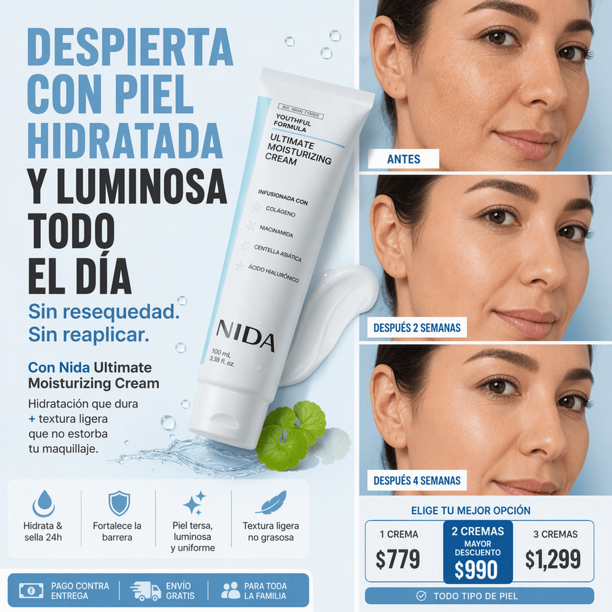 Crema NIDA Hidratante 100ml